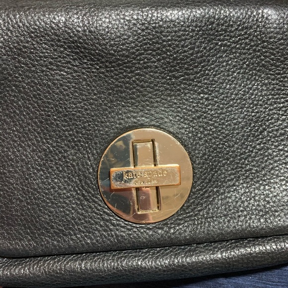 Kate Spade ♠️ Black Leather Cross Body - Picture 3 of 3